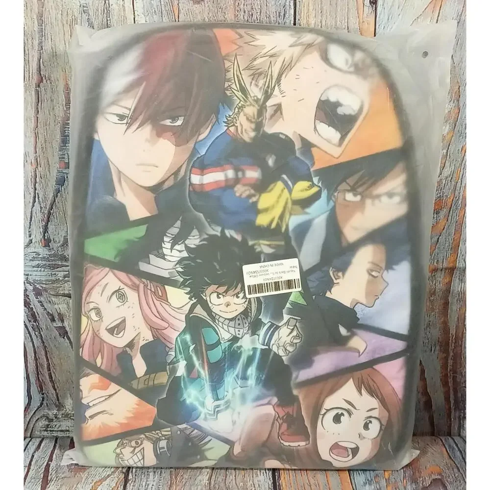 Anime Character Printed Backpack with Side Pouch‎